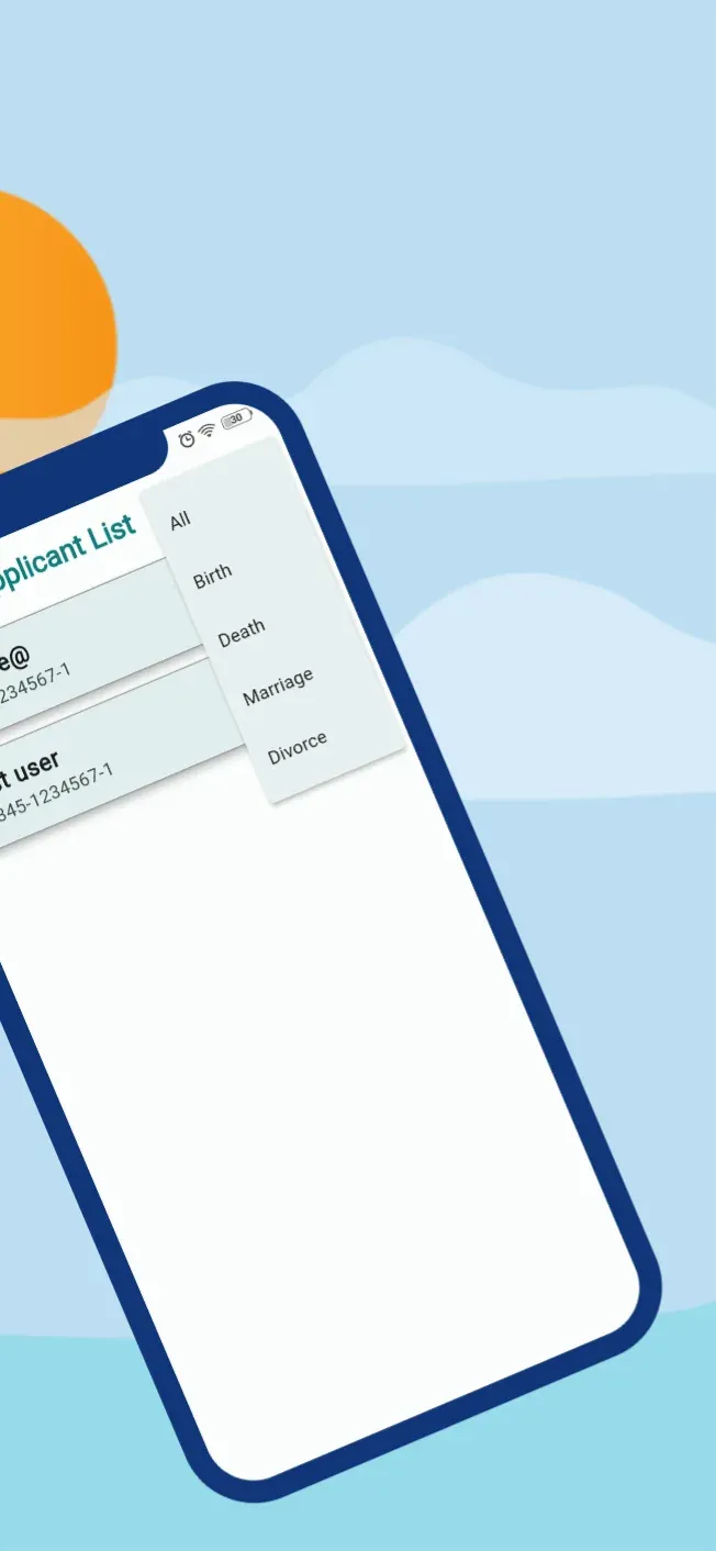 Filtering applicant records by category